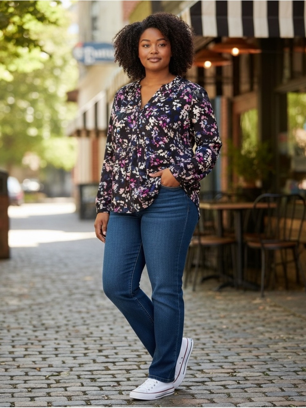 NWT Lane Bryant Women’s Plus Size 24 Boho Floral Print Top